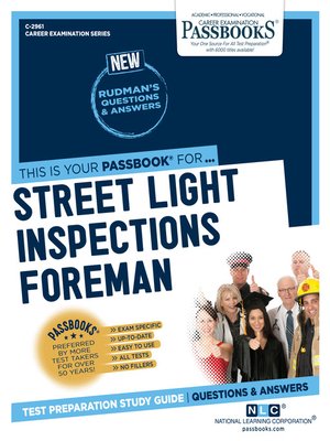 cover image of Street Light Inspections Foreman